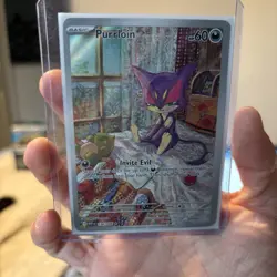 Pokemon TCG Purrloin 136/086 Sv: White Flare Holo NM Illustration Rare Card - Image 3