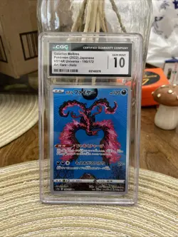 Pokemon Galarian Moltres Holo Art Rare TCG Card 190/172 CGC 10 - Image 1