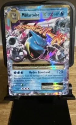 Pokemon TCG M Blastoise EX Ultra Rare Holo Evolutions Card 22/108 220HP - Image 1