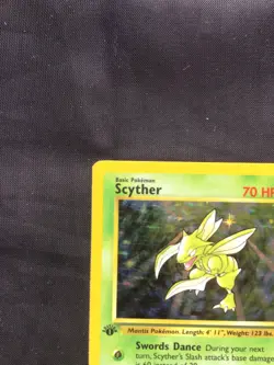 Pokemon Cards: Jungle 1st Edition Rare Holo: Scyther 10/64 - Image 3
