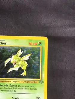 Pokemon Cards: Jungle 1st Edition Rare Holo: Scyther 10/64 - Image 4