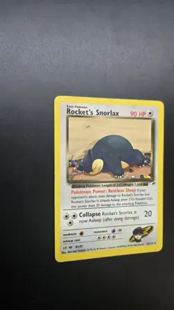 Rocket's Snorlax 033/132 Gym Heroes Regular Pokemon Card - Ungraded - Image 4