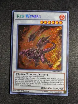 Yugioh - Red Wyvern HSRD-EN022 1st Edition Secret Rare NM - Image 1