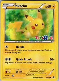 Pikachu 26/83 (Toys R Us) 026/083 Promo Miscellaneous Cards & Products LP - Image 1
