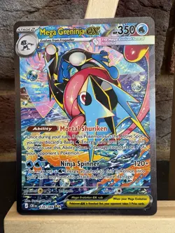Mega Greninja ex 116/086 Chaos Rising English Pokemon Card NM - Image 2