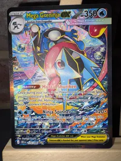 Mega Greninja ex 116/086 Chaos Rising English Pokemon Card NM - Image 5