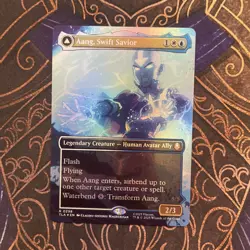 Aang, Swift Savior TLA #298 Rare Borderless Foil NM+ - Image 1