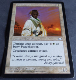 Peacekeeper | MTG Weatherlight | NM | Rare Creature | Old Border | - Image 2