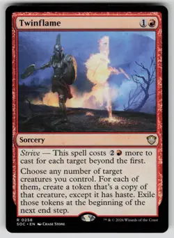 Twinflame Rare Commander: Secrets of Strixhaven 258 MTG Near Mint 2026 - Image 1