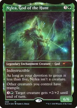 Nylea, God of the Hunt FOIL NM #80 Secret Lair Drop Series MTG - Image 1