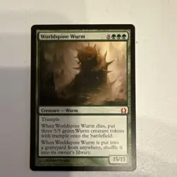 Wizards of the Coast MTG Worldspine Wurm RTR Mythic 140 Green 15/15 - Image 2