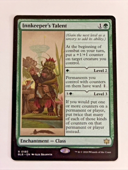 Innkeeper's Talent Enchantment Class 1x Bloomburrow MTG M/NM Rare - Image 1