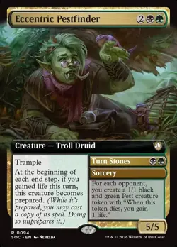 Eccentric Pestfinder * Extended Art * #94 - CMR: Secrets of Strixhaven - NM MTG - Image 1