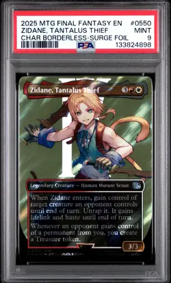 2025 MTG FINAL FANTASY #0550 ZIDANE, TANTALUS THIEF PSA 9 - Image 1