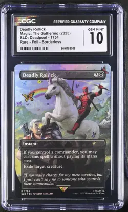 MTG X Deadpool SLD Deadly Rollick Marvel Collab Foil CGC GEM MINT 10 - Image 1