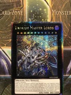 *** DRAGON MASTER LORDS *** QUARTER CENTURY SECRET RARE ALIN-EN000 (VLP) YUGIOH! - Image 2