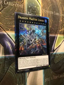*** DRAGON MASTER LORDS *** QUARTER CENTURY SECRET RARE ALIN-EN000 (VLP) YUGIOH! - Image 4
