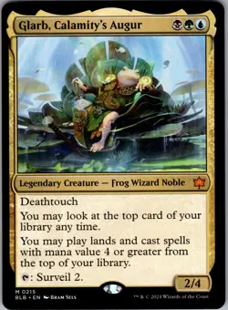 MTG Magic the Gathering Glarb, Calamity's Augur (215/454) Bloomburrow NM - Image 1