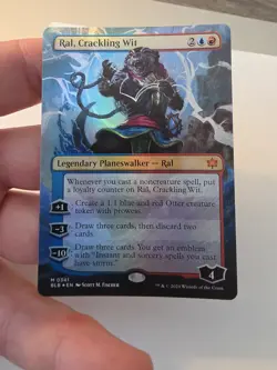 Ral, Crackling Wit - MTG - Borderless - Bloomburrow - #341 - LP - Foil - Image 3