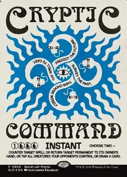 Cryptic Command - Rainbow Foil Extended Art Promo Secret Lair Promos NM MTG - Image 1