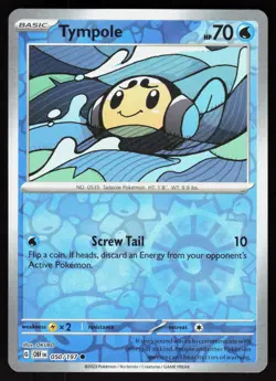 Tympole 050/197 Common Obsidian Flames Pokemon Reverse Holo Near Mint - Image 1