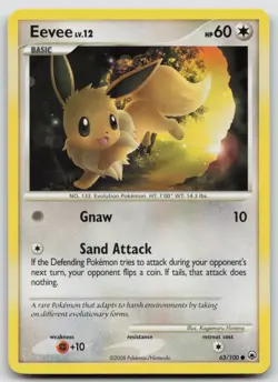 Eevee (63) 63/100 Majestic Dawn Common Pokemon TCG Card - Image 1