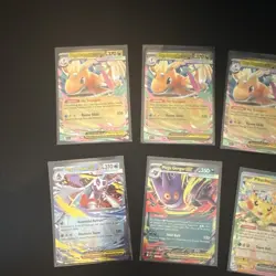 Pokemon TCG 8 Card Holo ex Lot Dragonite Pikachu Mega Gengar Froslass - Image 2