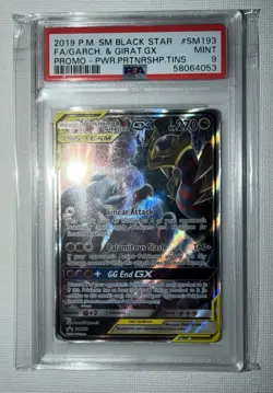 2019 Pokemon SM193 Garchomp & Giratina GX Tag Team PSA 9 Promo - Image 1