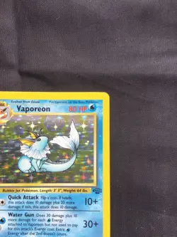 Pokemon Cards: Jungle 1st Edition Rare Holo: Vaporeon 12/64 - Image 4