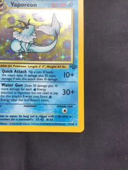 Pokemon Cards: Jungle 1st Edition Rare Holo: Vaporeon 12/64 - Image 5