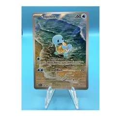 Pokemon Squirtle 170/165 Sv: Scarlet & Violet 151 IR Holo Basic 60 HP EN - Image 1
