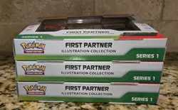 Lot of 3 - Pokemon TCG First Partner Illustration Collection Box Series 1 - Image 3