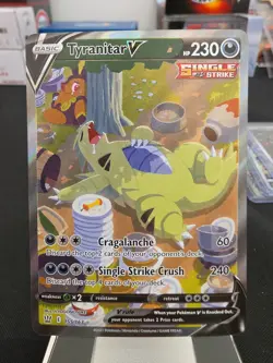 Pokemon TCG Battle Styles Tyranitar v Alternate Full Art Card 155/163 - Image 3