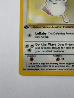 1st Edition Wigglytuff #16 Holo Pokemon Jungle Set - Image 4