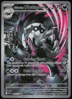 Galarian Obstagoon 245/217 (NM) Illustration Holo - ME: Ascended Heroes Pokemon - Image 1