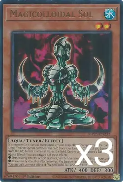 3X Yugioh Magicolloidal Sol MP25-EN233 Ultra Rare 1st Edition NM - Image 1