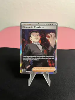 Giovanni's Charisma 197/165 Pokemon Sv: Scarlet & Violet 151 Ultra Rare Holo NM - Image 1
