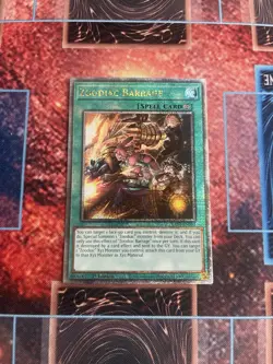 Zoodiac Barrage Quarter Century Secret Rare RA04-EN091 Yugioh - Image 1