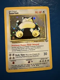 Wizards of the Coast Pokemon Snorlax Jungle 11/64 Holo Rare Unlimited 1999 EN - Image 1