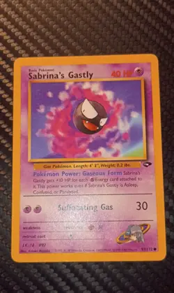 Pokemon TCG Sabrina's Gastly 97/132 Gym Challenge Regular LP - Image 1