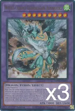 3X Yugioh World Chalice Guardragon Almarduk MP25-EN285 Ultra Rare 1st Edition NM - Image 1