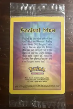 Ancient Mew Black Star Promo 2000 Pokemon Movie Exclusive Factory Sealed WOTC - Image 1