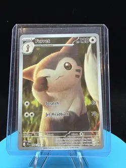 Furret 168/159 IR Illustration Rare Pokemon 2025 Journey Together NM - Image 1