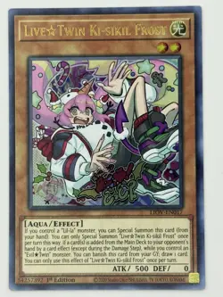 Yugioh - Live Twin Ki-Sikil FROST LIOV-EN017 - NM - Ultra Rare 1st ed - Image 1