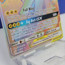 Pokemon Pikachu & Zekrom GX Secret Rare Holo SM - Team Up 184/181 NM - Image 3