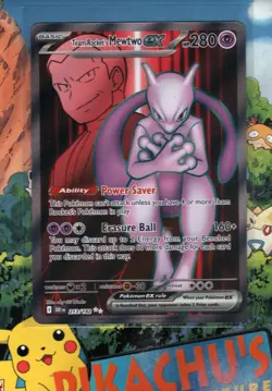 Pokemon TCG Team Rocket's Mewtwo ex 213/182 Sv10: Destined Rivals Holo NM/M - Image 1