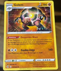 Golem Rare - 137/264 - Fusion Strike Pokemon 2021 - Image 1