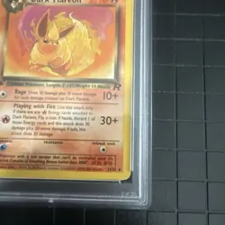 2000 Pokemon Team Rocket #35 Dark Flareon 1st Edition PSA 3 VG - Image 3