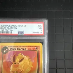 2000 Pokemon Team Rocket #35 Dark Flareon 1st Edition PSA 3 VG - Image 4