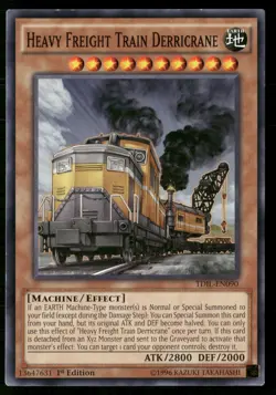 Heavy Freight Train Derricrane TDIL-EN090 Yu-Gi-Oh 1st Edition NM - Image 1